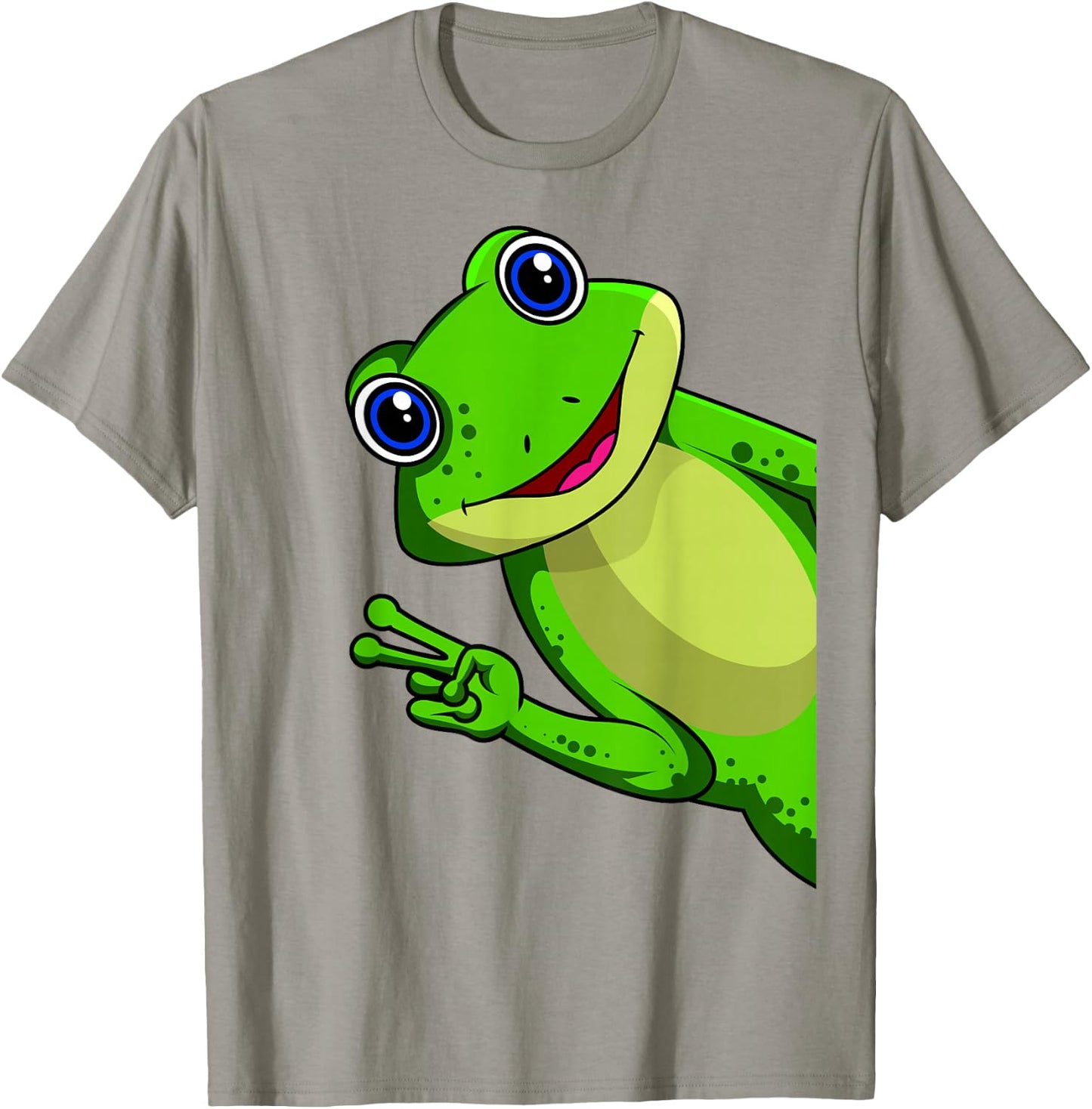 Frog Children's Boys Girls Women's Frog , Green T-Shirt - T-Shirt | Sand
