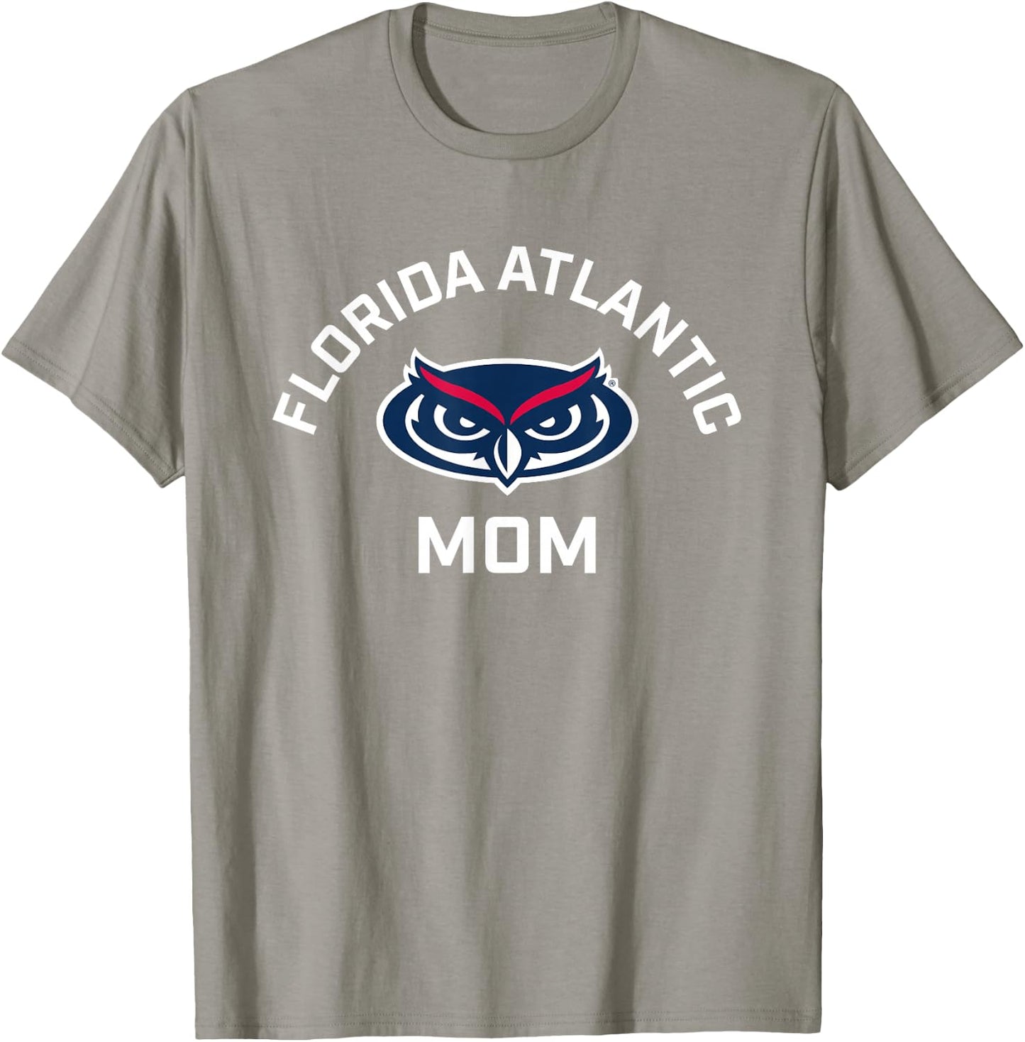 Florida Atlantic University FAU Owls Arched Mom T-Shirt - T-Shirt | Sand
