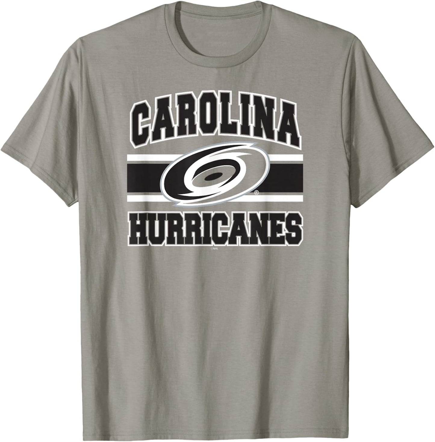 Carolina Hurricanes Stripe Red Officially Licensed T-Shirt - T-Shirt | Sand