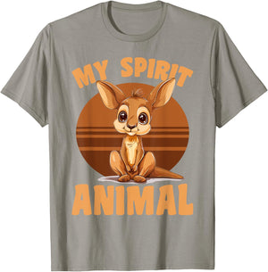 Funny Kangaroo Australia Animal my spirit animal T-Shirt - T-Shirt | Sand