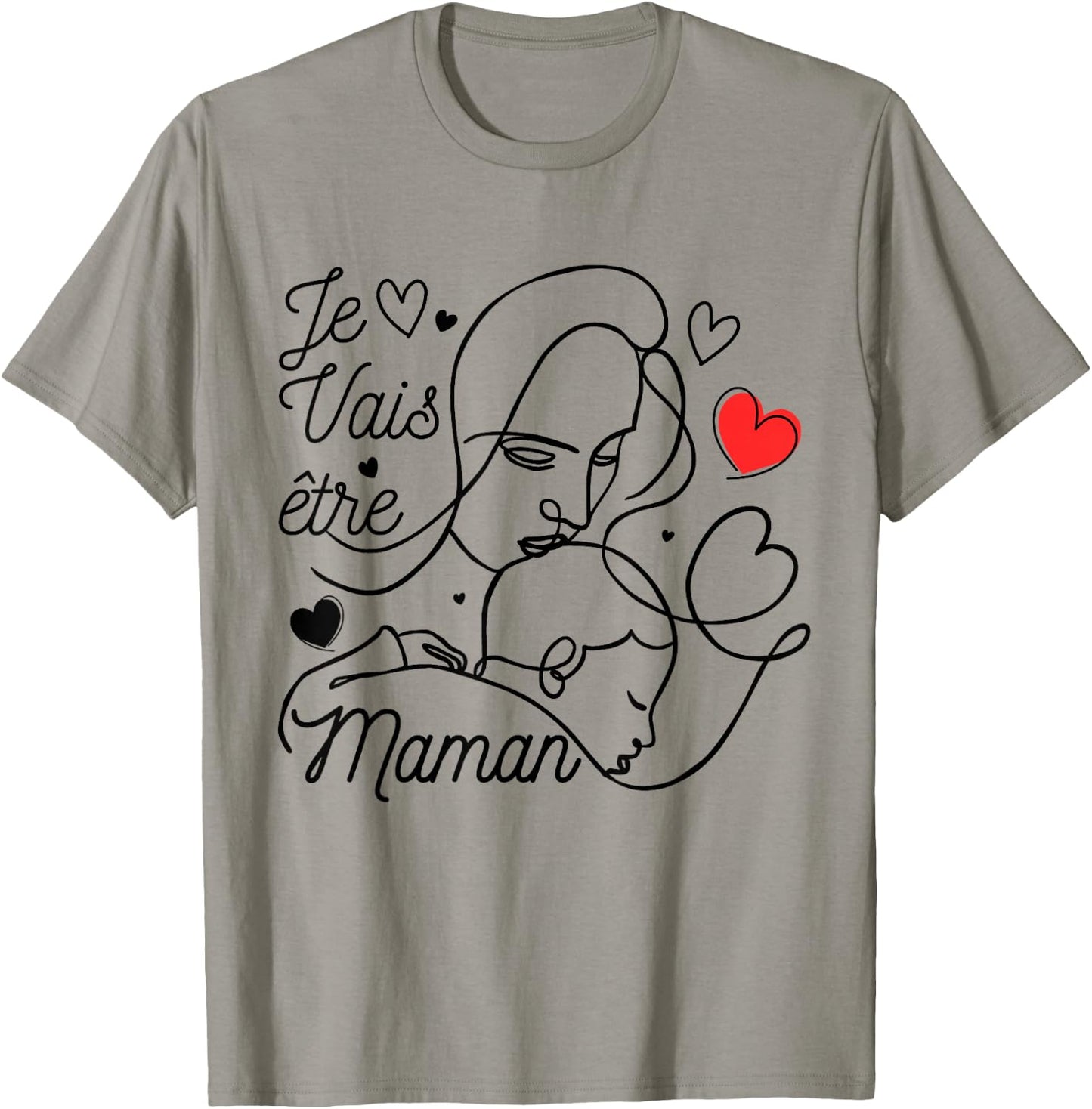 Pregnant woman Future Mom 2025 announcement pregnancy original , white, S T-Shirt - T-Shirt | Sand