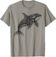 Tribal Orca Whale Hawaiian Maori Tattoo Ocean Art Design T-Shirt - T-Shirt | Sand