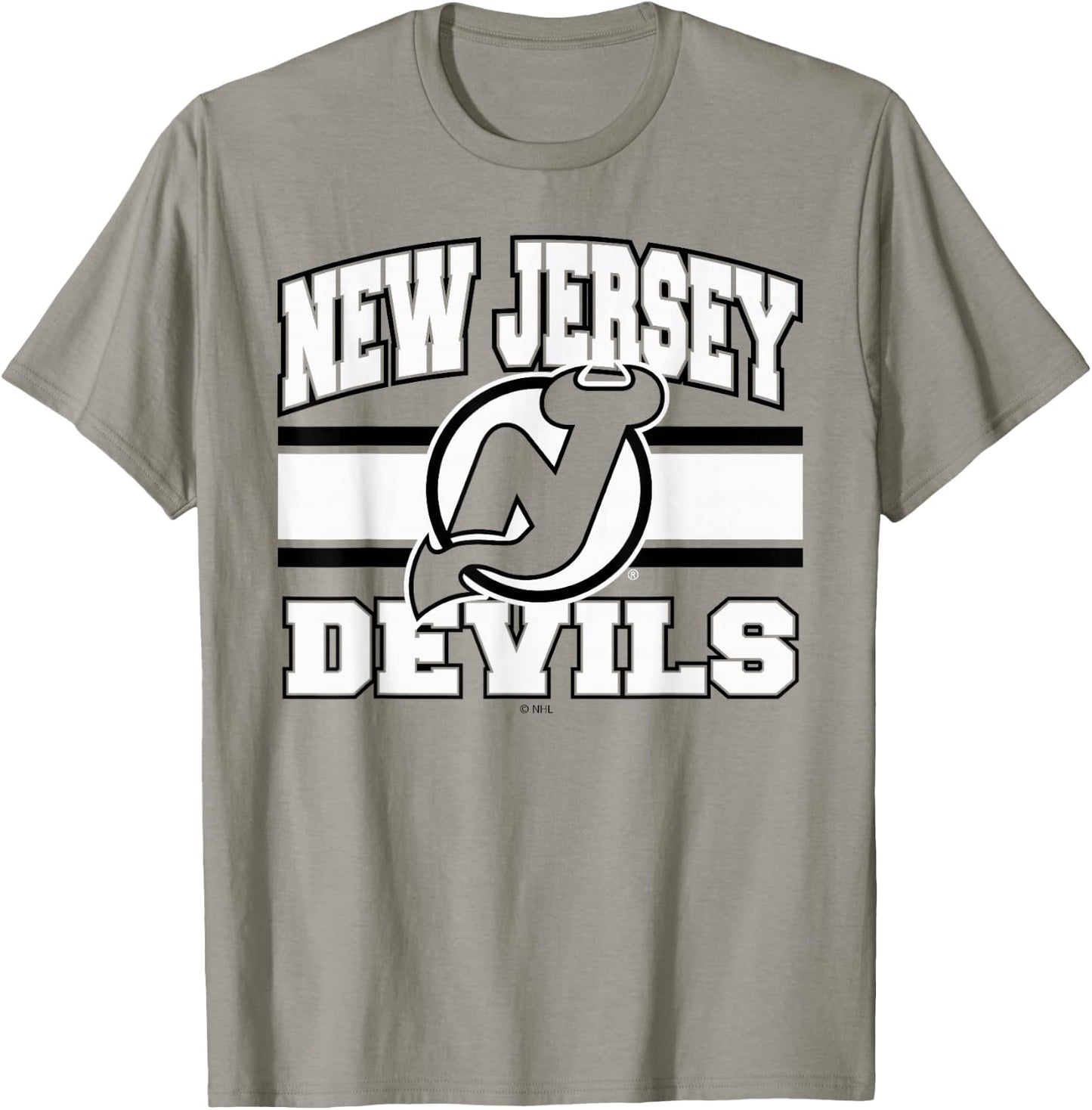 New Jersey Devils Stripe Red Officially Licensed T-Shirt - T-Shirt | Sand