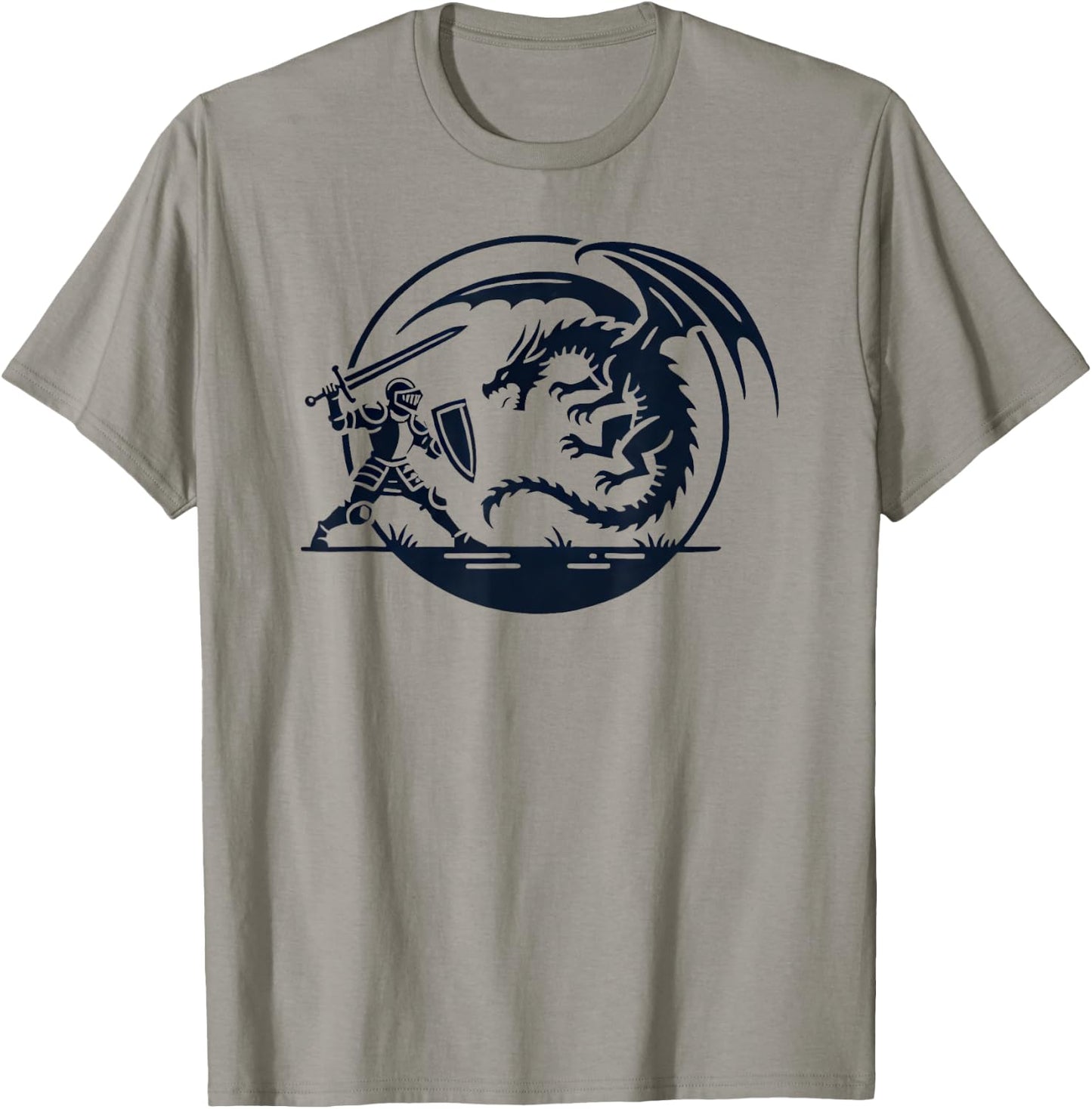 Medieval Dragon Knight Renaissance Fair Faire Festival Theme T-Shirt - T-Shirt | Sand