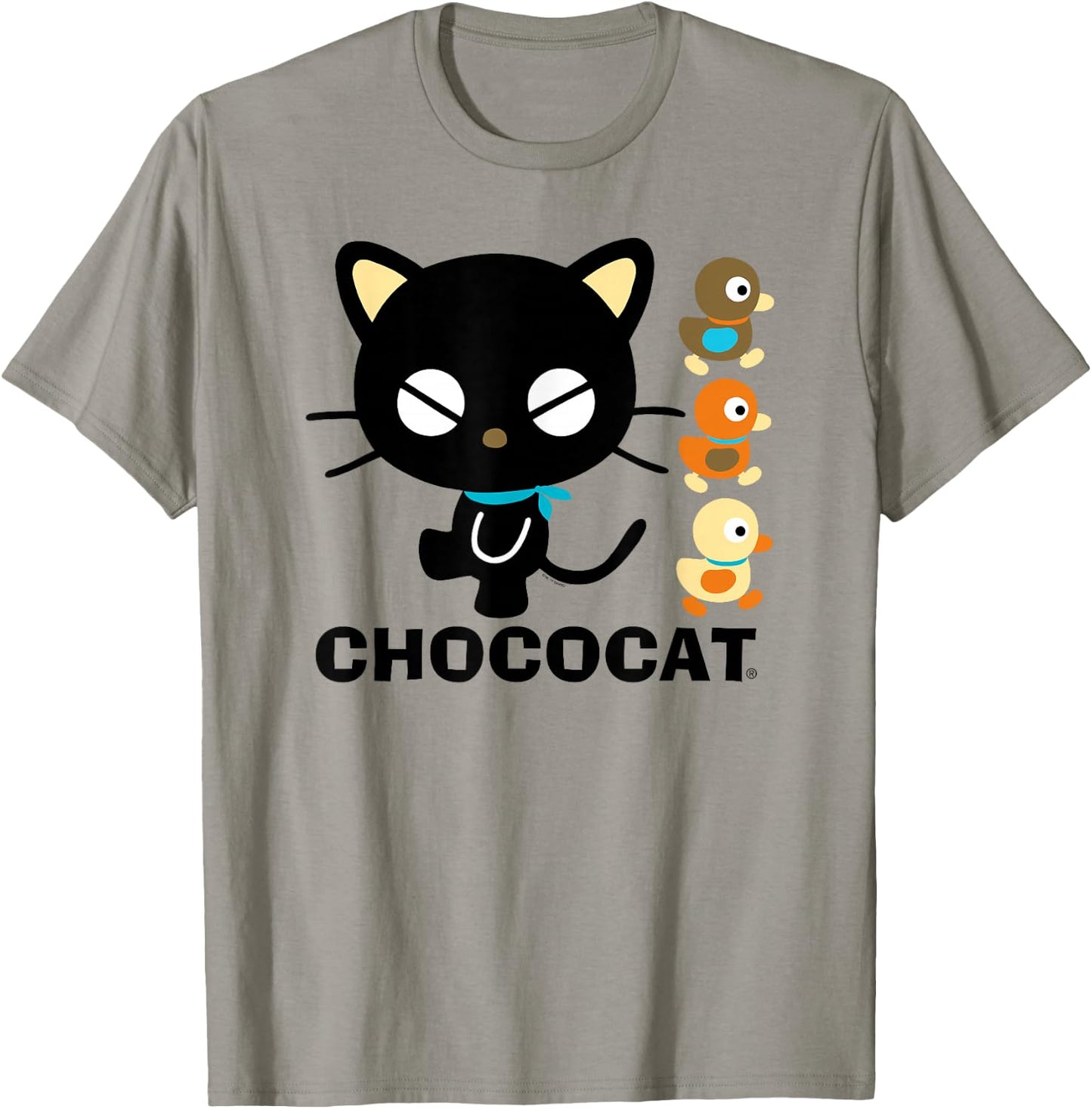 Chococat Logo and Duckies T-Shirt - T-Shirt | Sand
