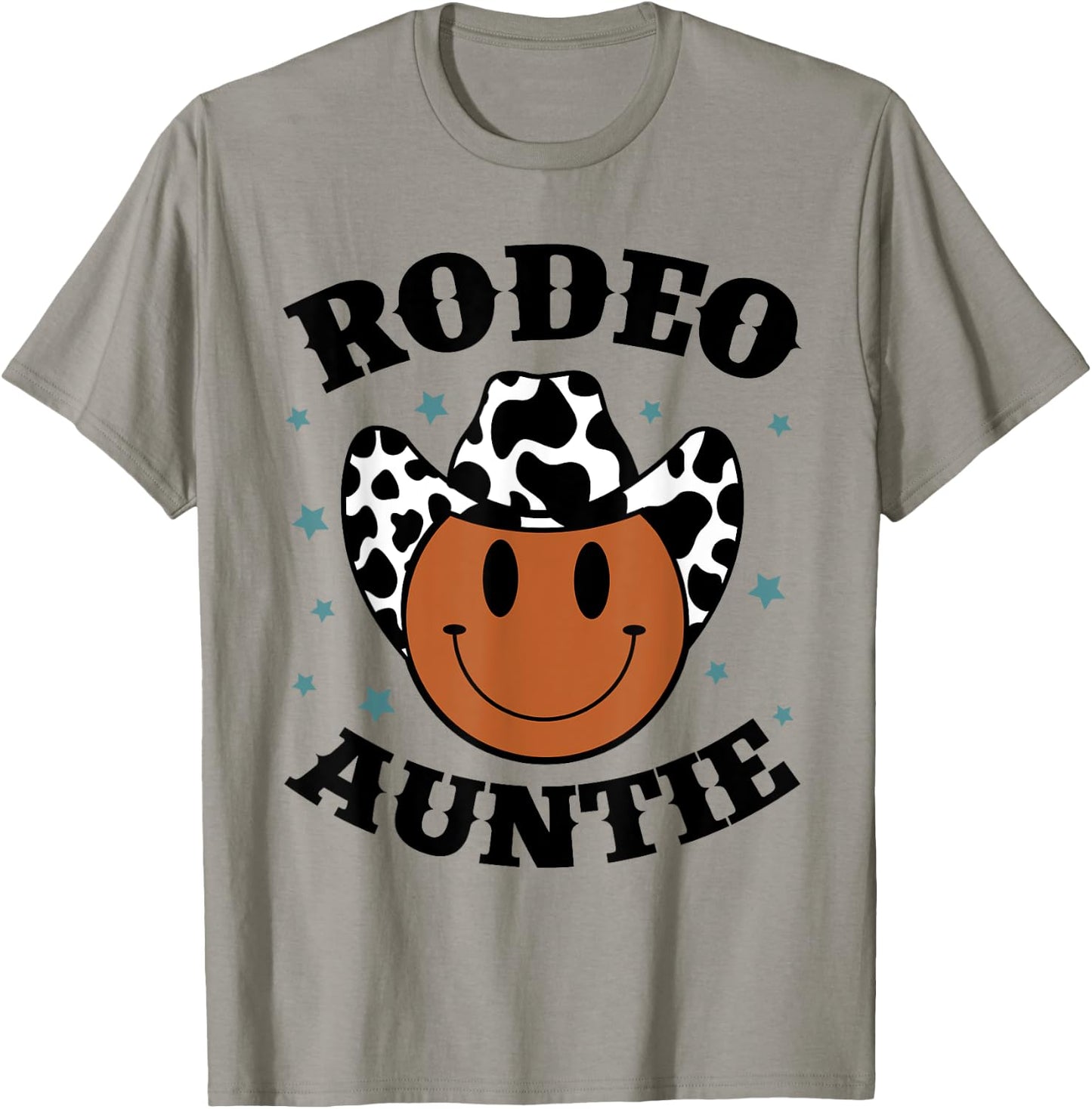 Rodeo Auntie Western Rodeo Cowboy Birthday Party Matching T-Shirt - T-Shirt | Sand