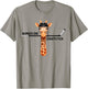 Number One Giraffe Pick Funny Hockey Giraffe T-Shirt - T-Shirt | Sand