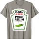 Sweet Relish DIY Halloween Costume Condiment Green Pickle T-Shirt - T-Shirt | Sand