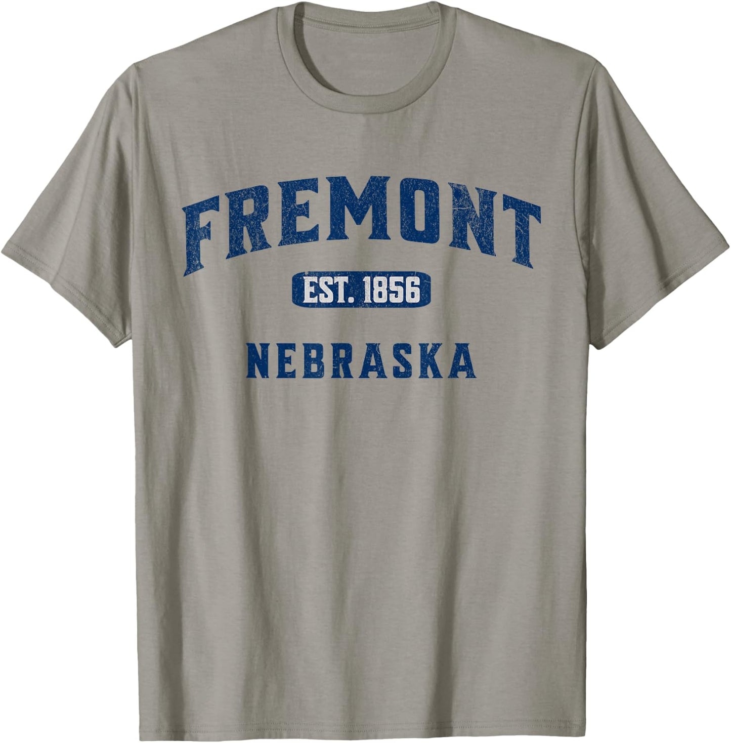 Vintage Athletic Souvenir Visit Fremont Nebraska T-Shirt - T-Shirt | Sand