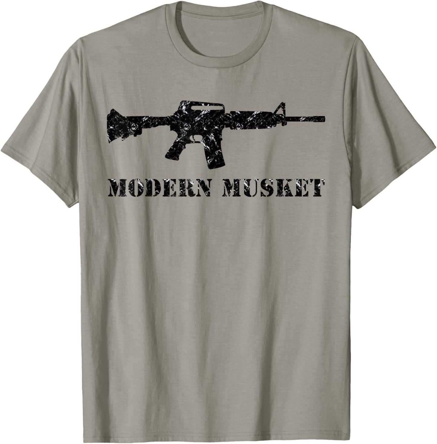 Modern Musket AR15 M16 M4 Black Assault Rifle Carbine Shirt T-Shirt - T-Shirt | Sand