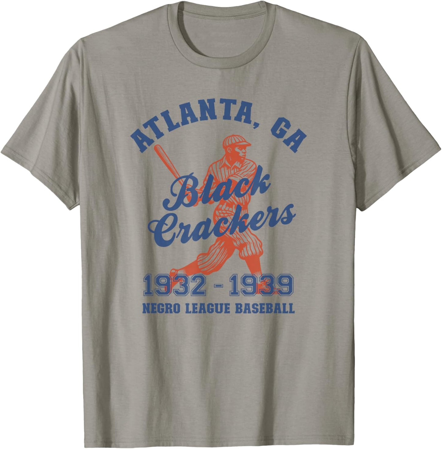 Vintage Negro League Baseball Atlanta Black Crackers T-Shirt - T-Shirt | Sand
