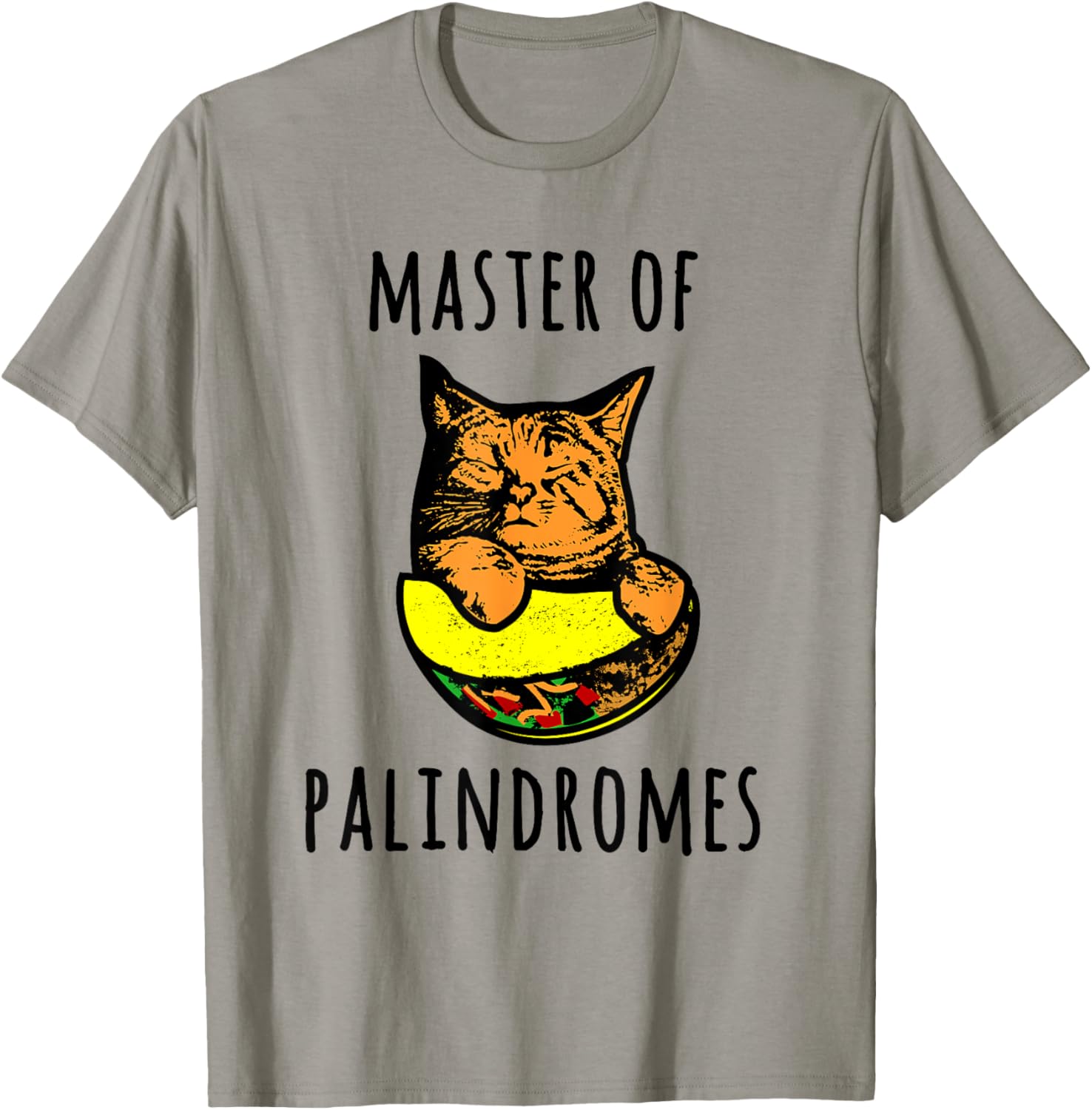 Master Of Palindromes | Taco Cat Spelled Backwards Tacocat T-Shirt - T-Shirt | Sand