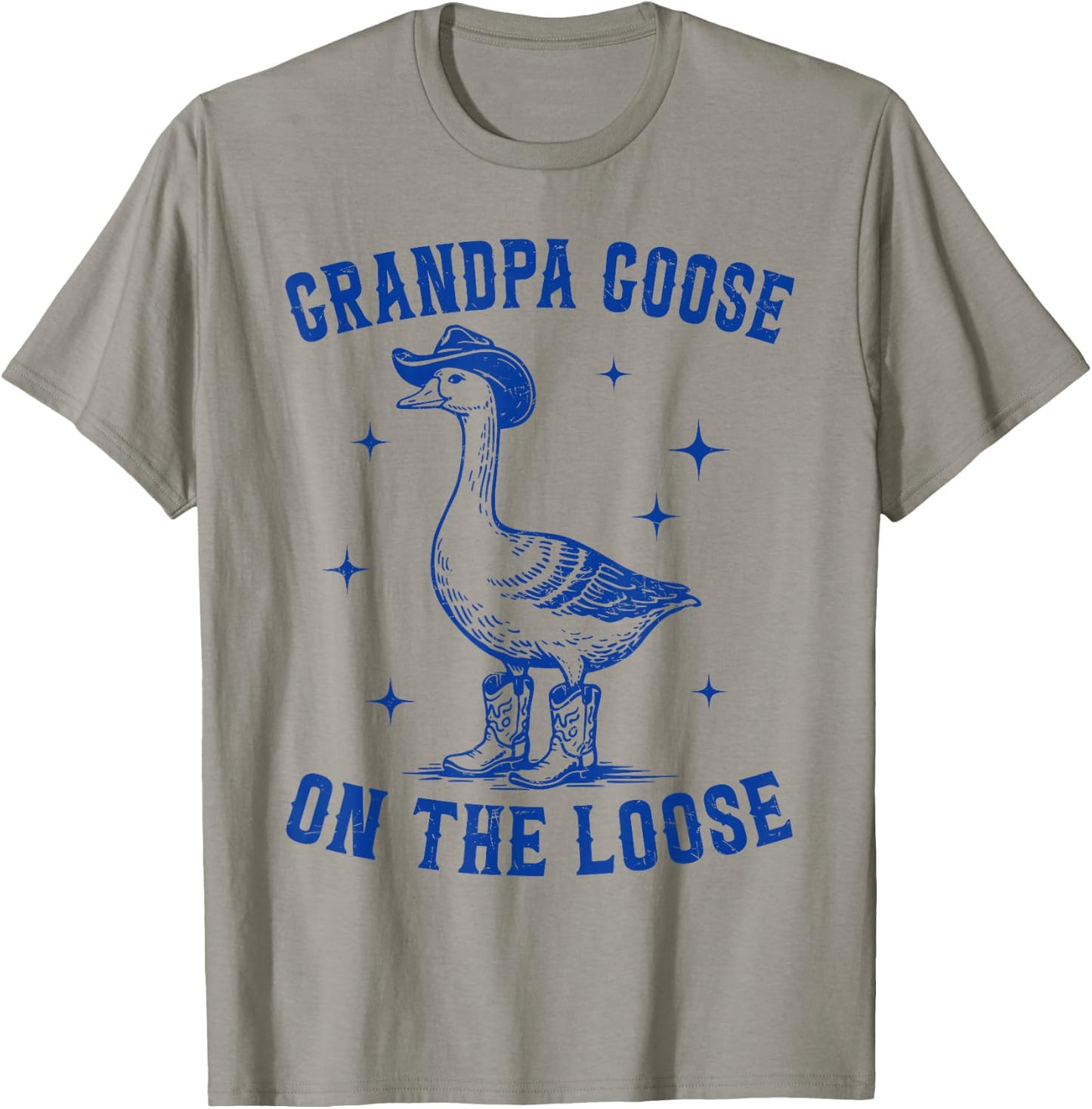 Grandpa Goose On The Loose Group Matching Western Family T-Shirt - T-Shirt | Sand