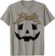 Jack O Lantern Pumpkin Leopard face for Girls Halloween T-Shirt - T-Shirt | Sand