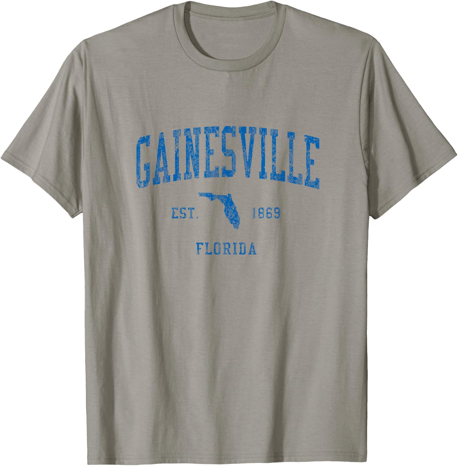 Gainesville Florida FL Vintage Athletic Sports Design T-Shirt - T-Shirt | Sand