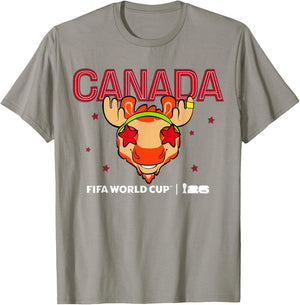 FIFA World CUP26 Canada Mascotte Stars T-Shirt - T-Shirt | Sand