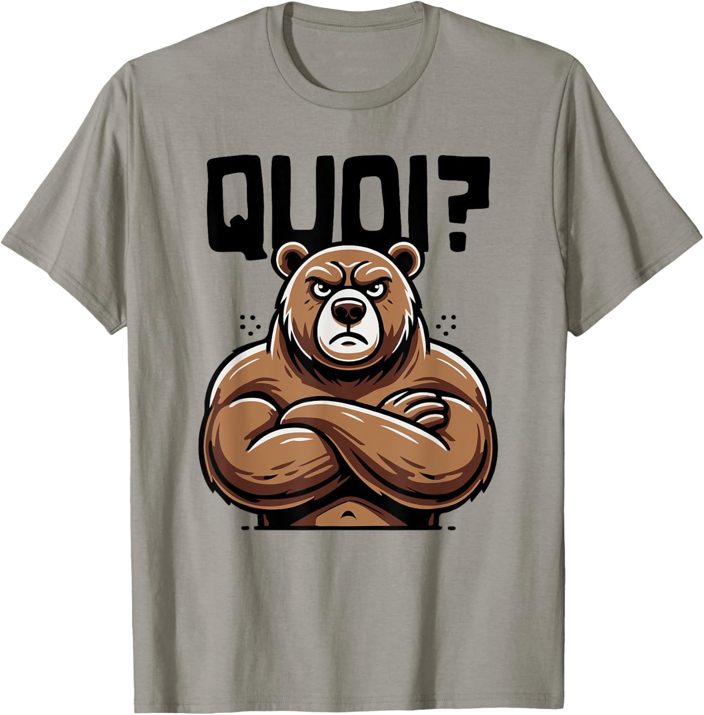 What Bear Shirt for Woman Girl Boy Idea Humour Bear , white, S T-Shirt - T-Shirt | Sand