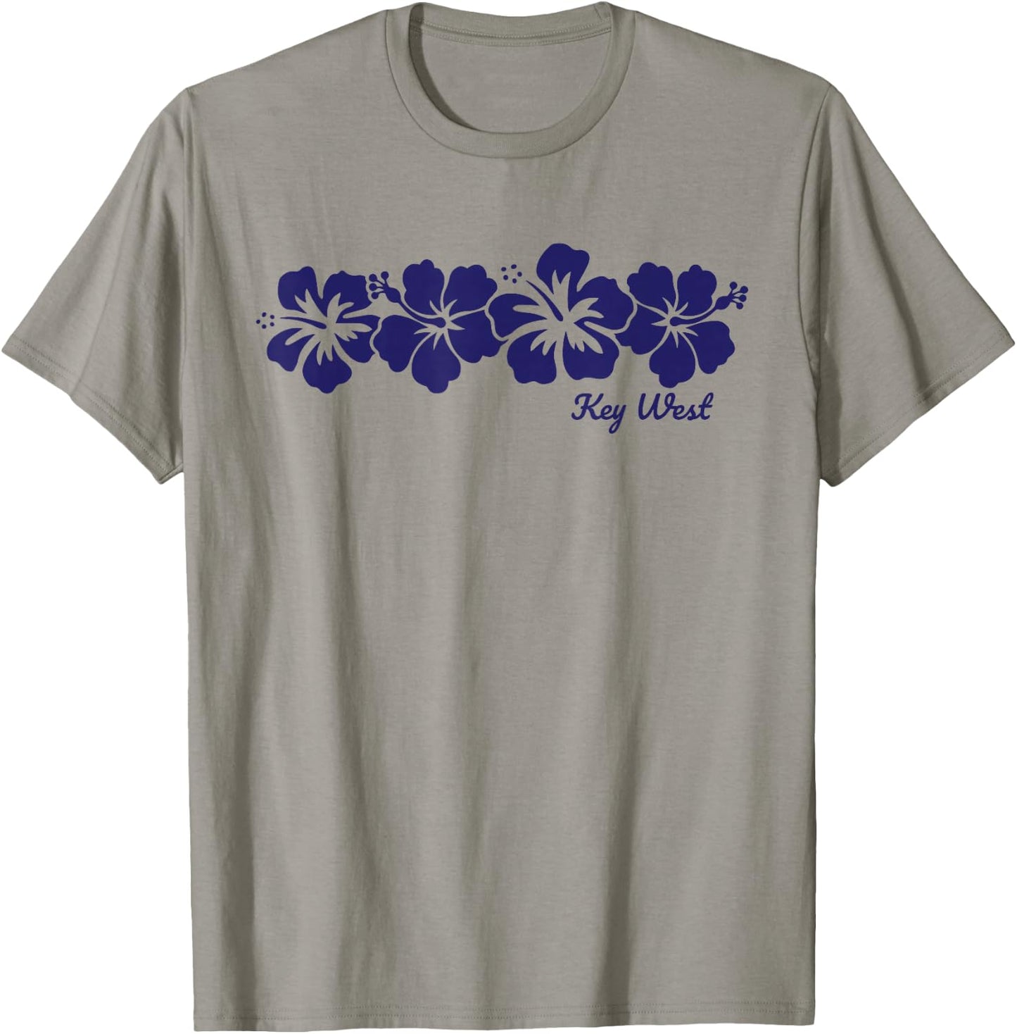 Key West Florida Hibiscus Flower Vacation Souvenir T-Shirt - T-Shirt | Sand