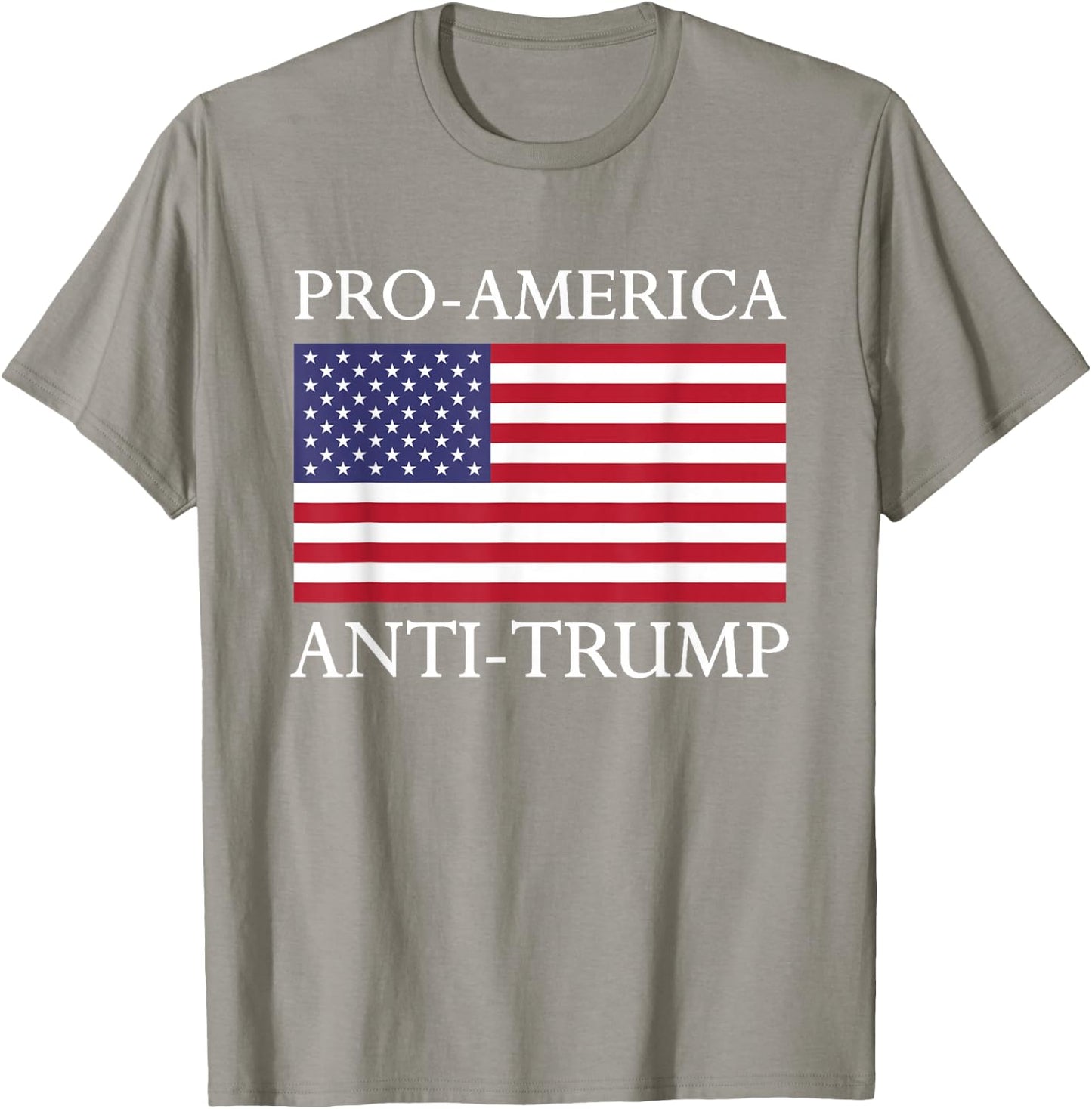Pro-America Anti-Trump - American USA Flag Resist T-Shirt - T-Shirt | Sand