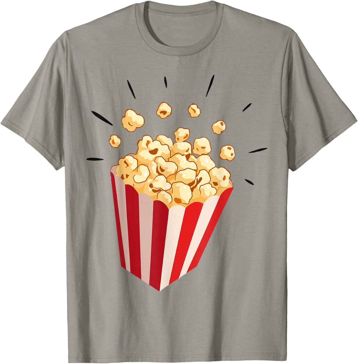 Retro Popcorn Costume for Carnival Fancy Dress , White T-Shirt - T-Shirt | Sand