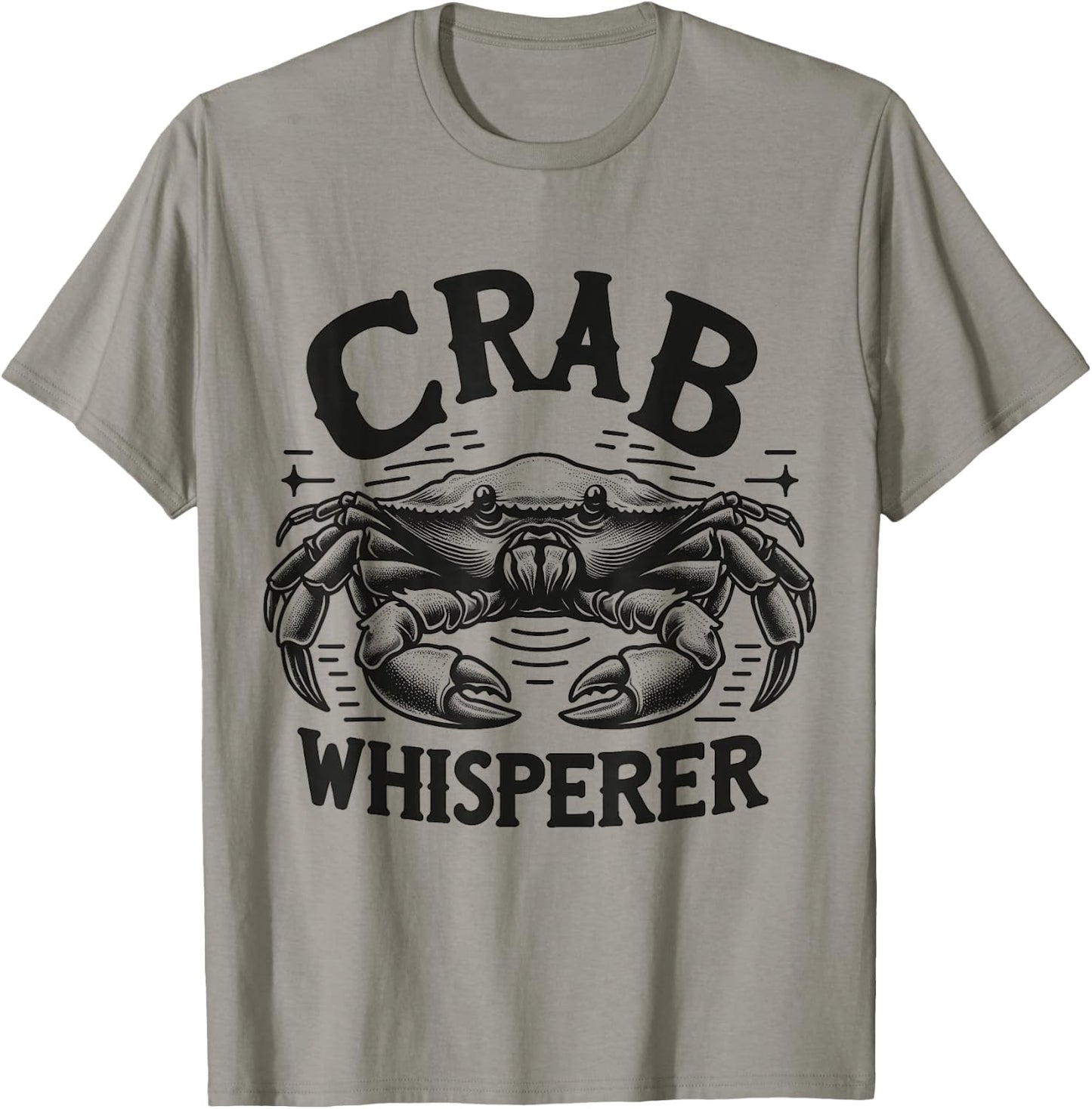 Crab Whisperer Vintage - Classic Crabbing & Fishing T-Shirt - T-Shirt | Sand
