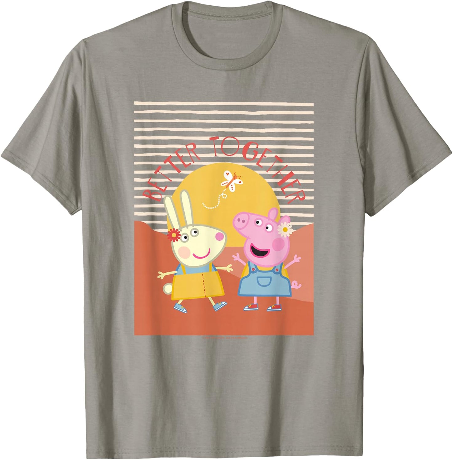 Peppa Pig Better Together Rebecca Rabbit Retro Portrait T-Shirt - T-Shirt | Sand