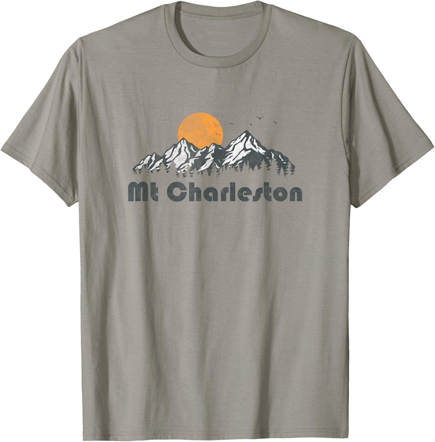 Retro Mount Charleston Nevada Vintage 80s Mountain Graphic T-Shirt - T-Shirt | Sand