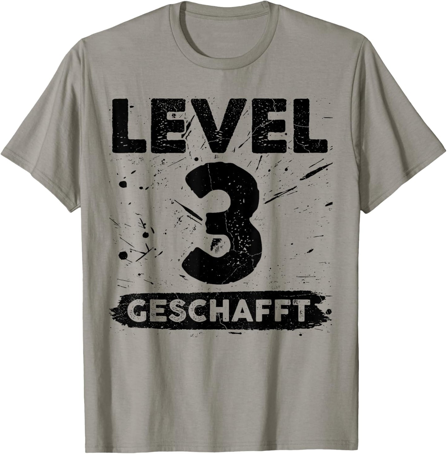 Level 3 Geschafft 3 Hochzeitstag 3 Jahre T-Shirt - T-Shirt | Sand