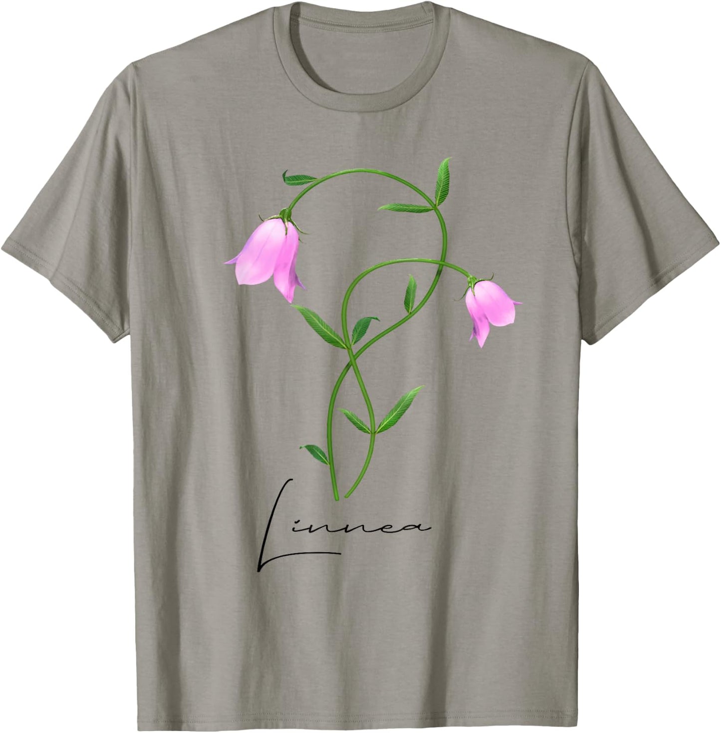 Linnea Flower Twinflower Wildflower Wild Flower Pink Flowers T-Shirt - T-Shirt | Sand