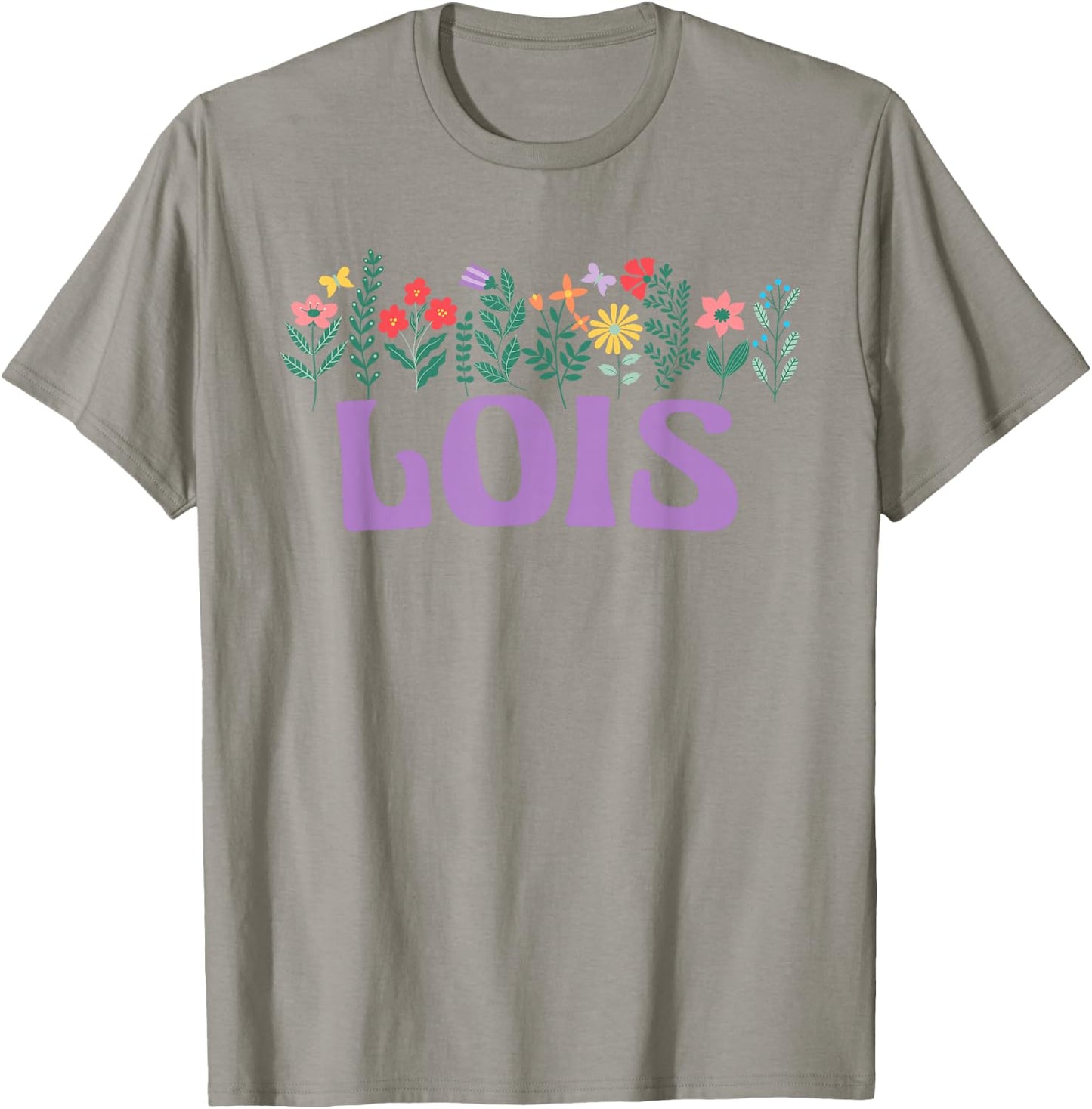 Wildflower Floral LOIS Name Mother's Day Women's T-Shirt - T-Shirt | Sand