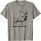 Cute Deer Whitetail Buck Illustration Graphic Boy & Girl T-Shirt - T-Shirt | Sand