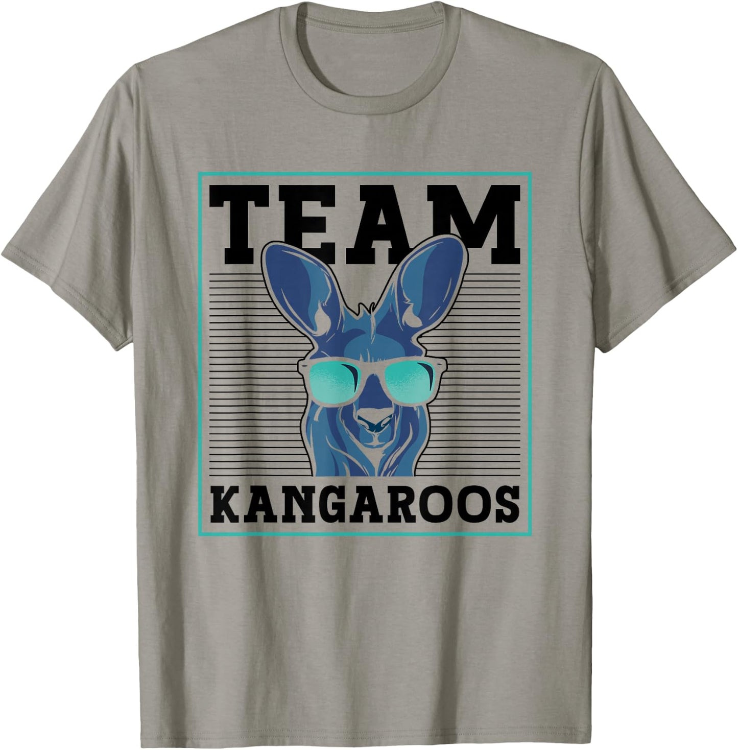 Team Kangaroos Animal Lover Australia Kangaroo T-Shirt - T-Shirt | Sand