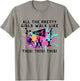 All The Pretty Girls Walk Like This Cheer Mom Cheerleading T-Shirt - T-Shirt | Sand