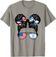 Half American Argentinian Girl USA Argentina Flag Patriot T-Shirt - T-Shirt | Sand