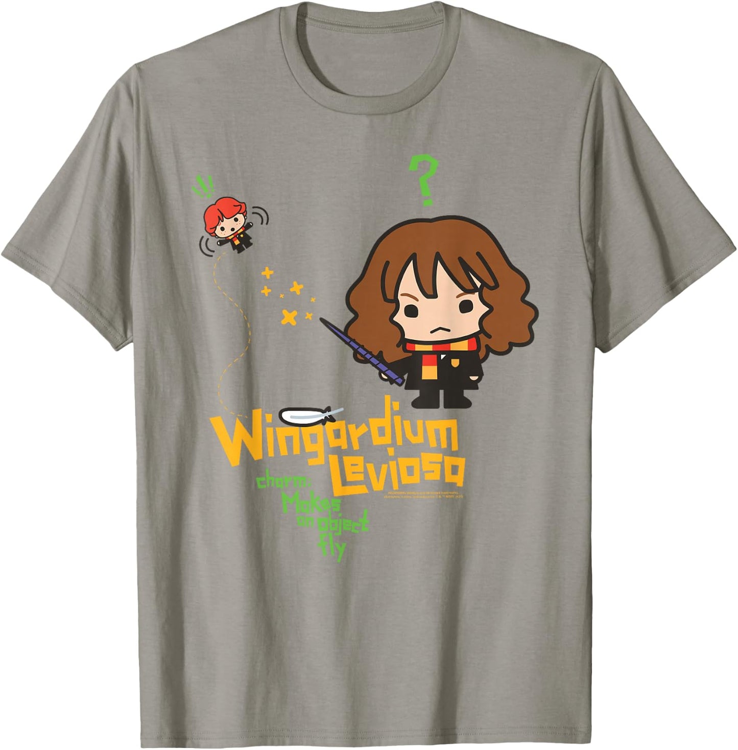 Harry Potter Wingardium Leviosa Hermione Ron T-Shirt - T-Shirt | Sand