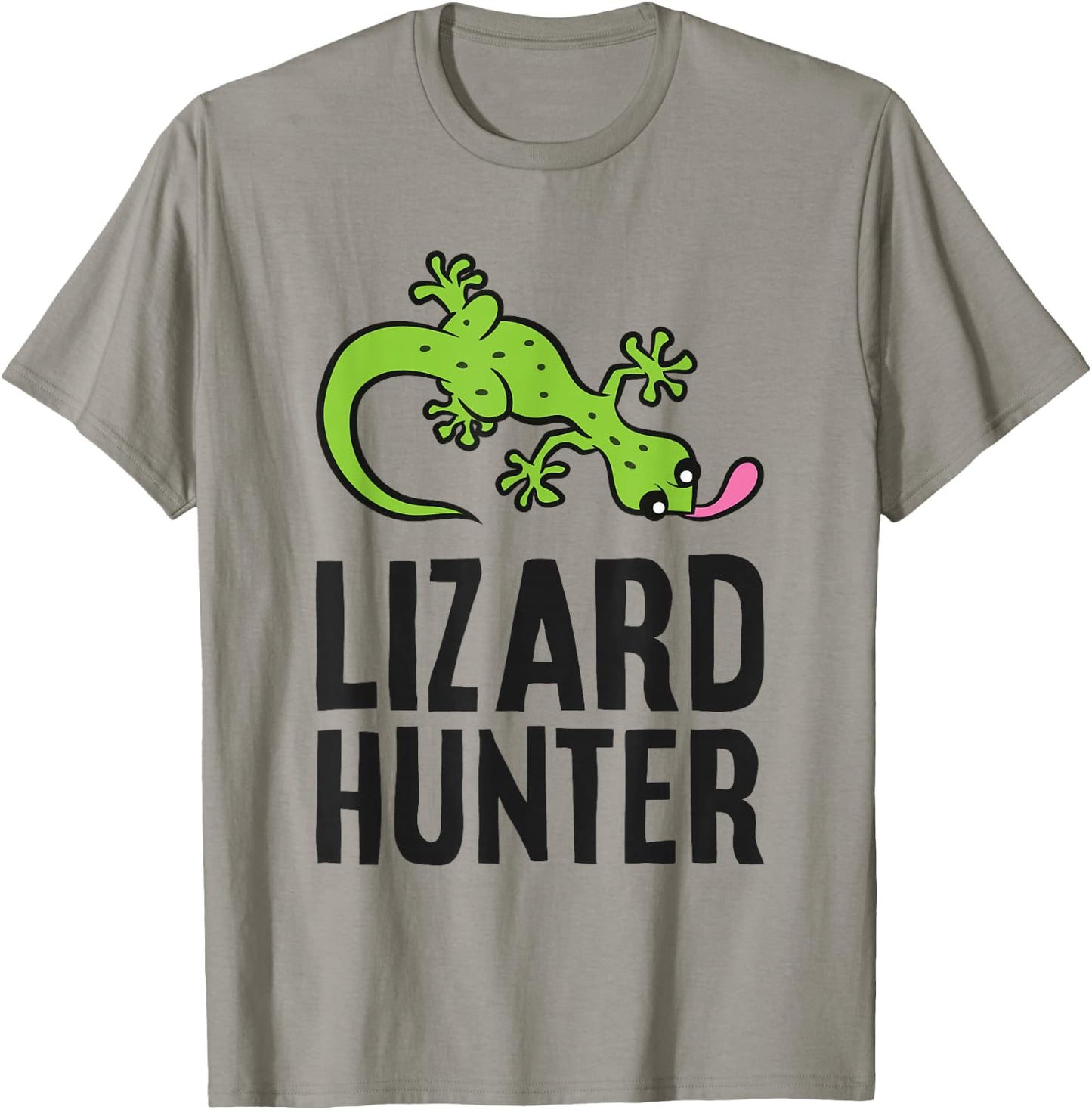 Lizard Catcher Reptile Funny Lizard Hunter T-Shirt - T-Shirt | Sand