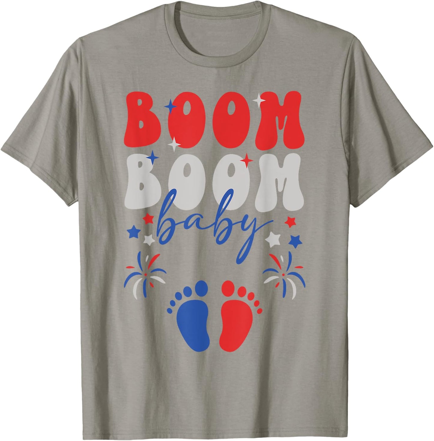 4th of July Baby Announcement 4th of July Pregnancy Reveal T-Shirt - T-Shirt | Sand