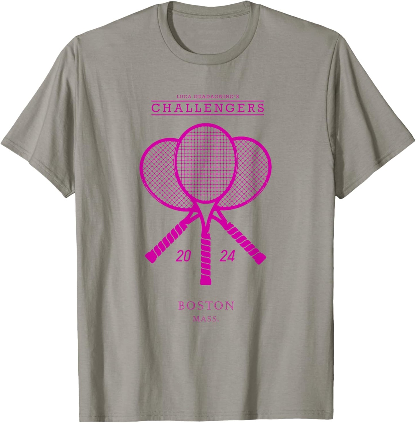 Pink Tennis Rackets - Challengers Movie T-Shirt - T-Shirt | Sand