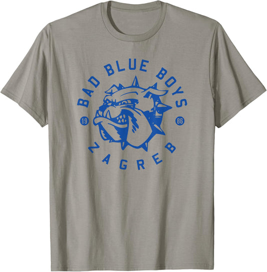 Bad Blue Boys 1986 Zagreb City Ultra Croatia Flag T-Shirt - T-Shirt | Sand