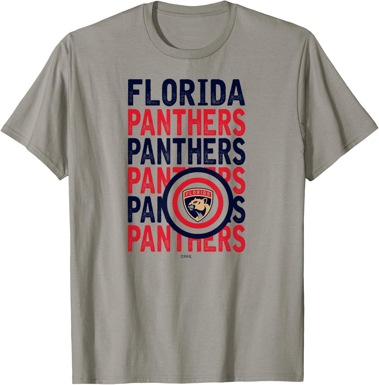 Florida Panthers Repeat White Officially Licensed T-Shirt - T-Shirt | Sand