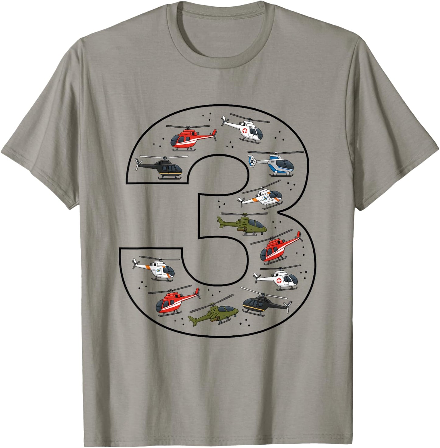 Pilote d'hélicoptère 3e Anniversaire 3 Ans pour garçons T-Shirt - T-Shirt | Sand