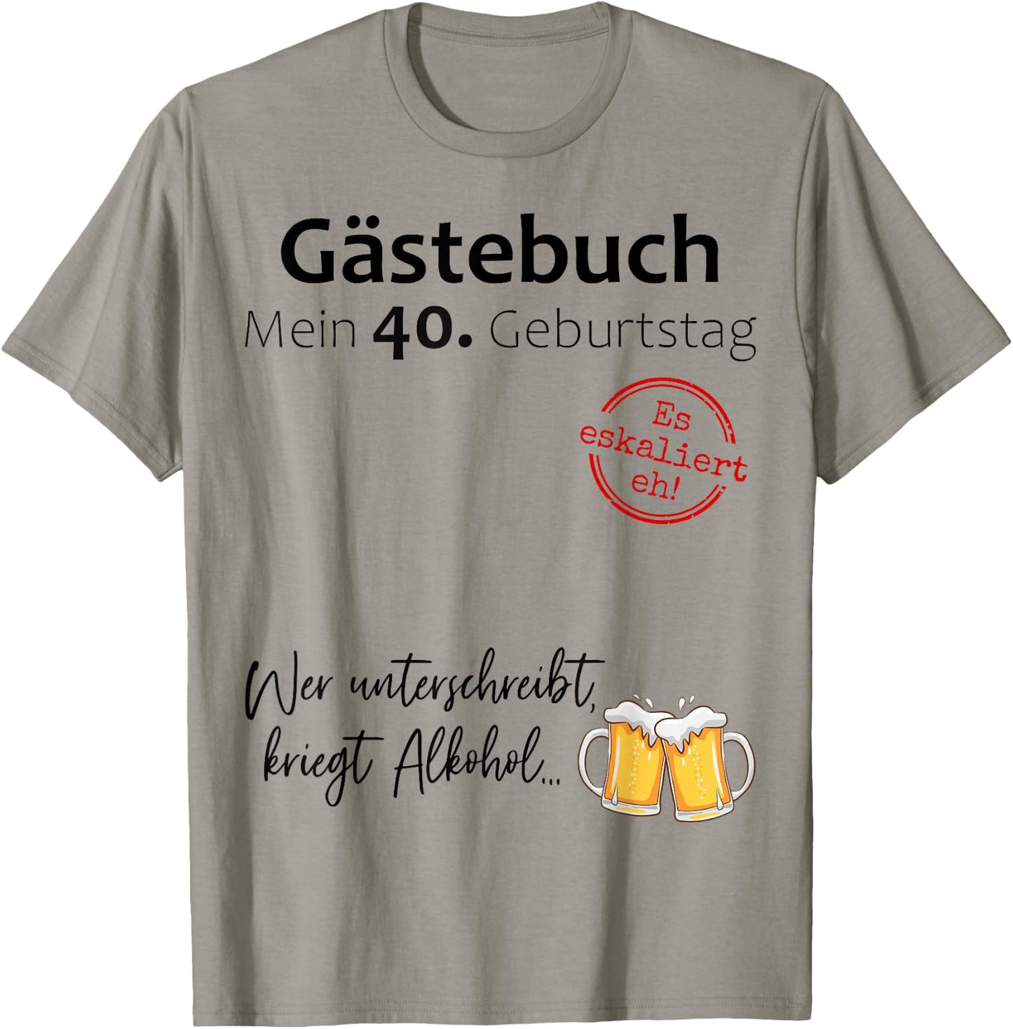 40. Geburtstag Mann Frau 40 Jahre Deko 1986 Geschenk Lustig T-Shirt - T-Shirt | Sand