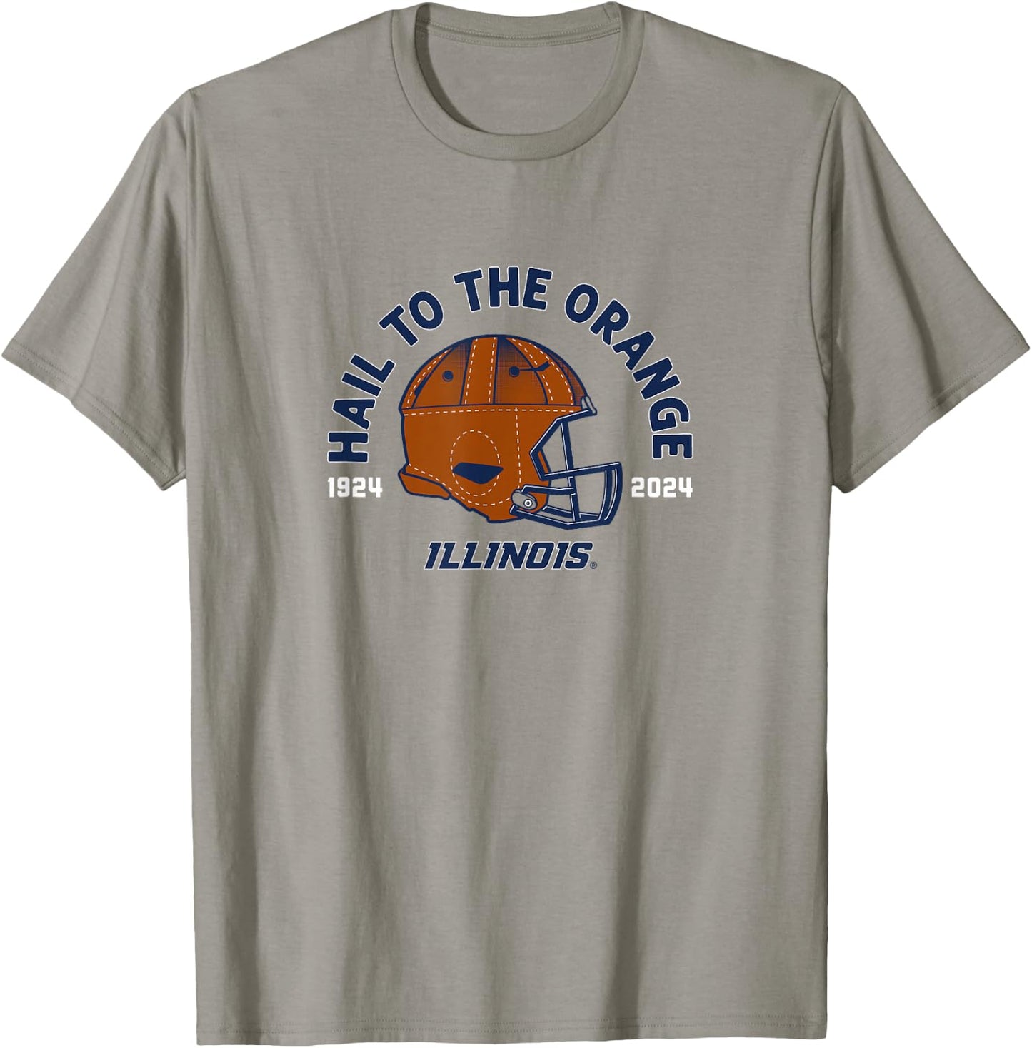 The 100-Year Helmet - Illinois Fighting Illini Football T-Shirt - T-Shirt | Sand