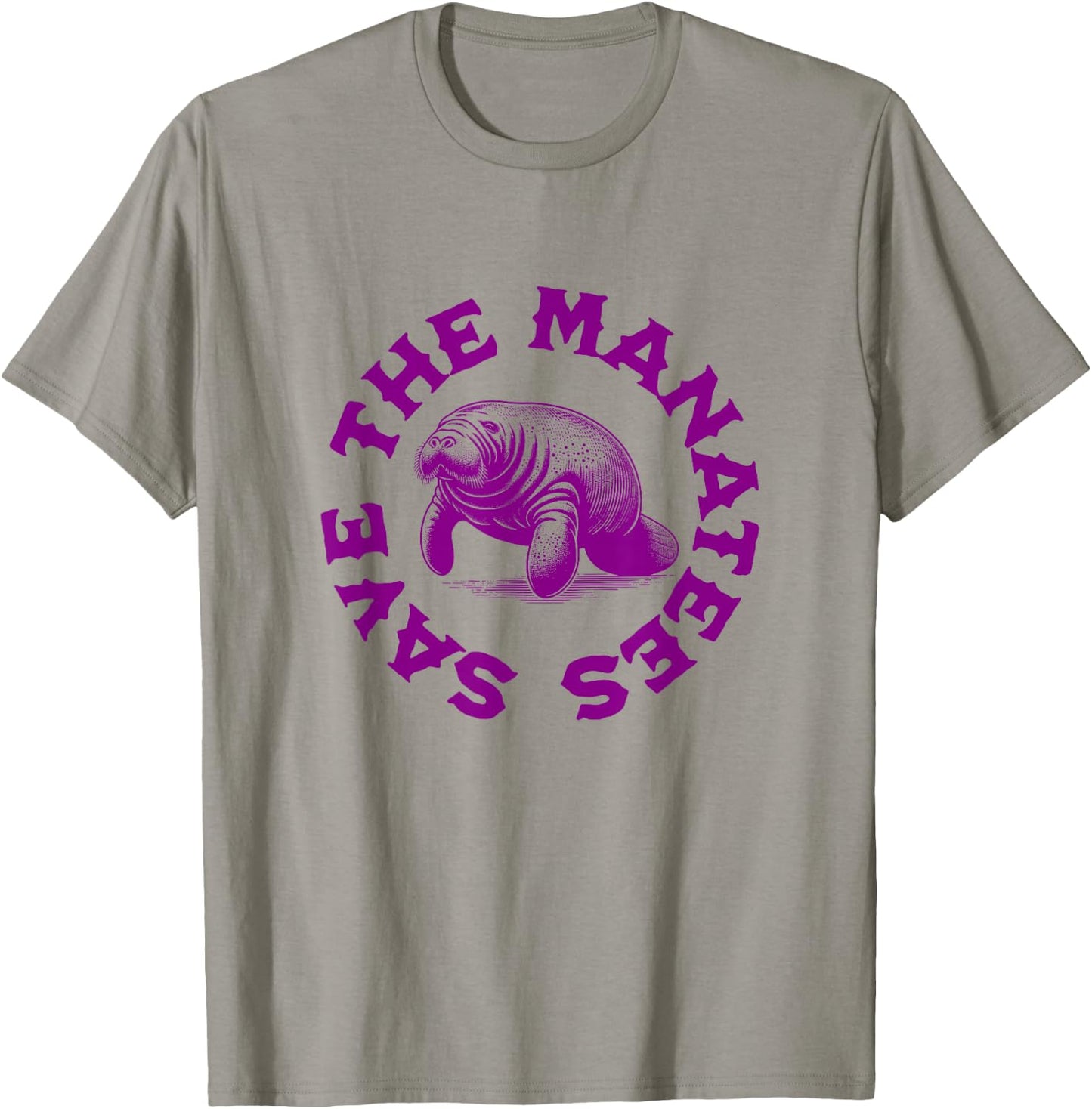 Save The Manatees T-Shirt - T-Shirt | Sand