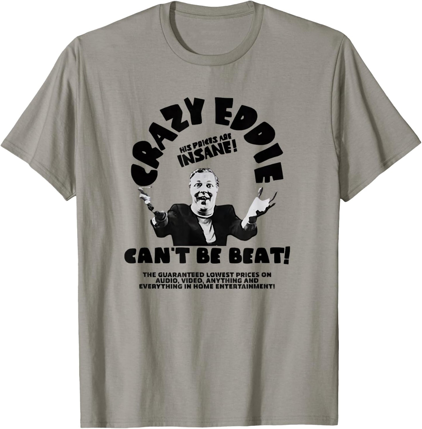 Crazy Eddie Electronics Department Store Retro Vintage T-Shirt - T-Shirt | Sand