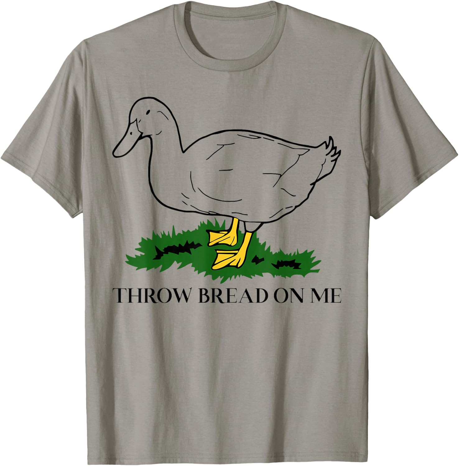 Throw Bread On Me Duck Meme Funny Meme Internet Memes Joke T-Shirt - T-Shirt | Sand