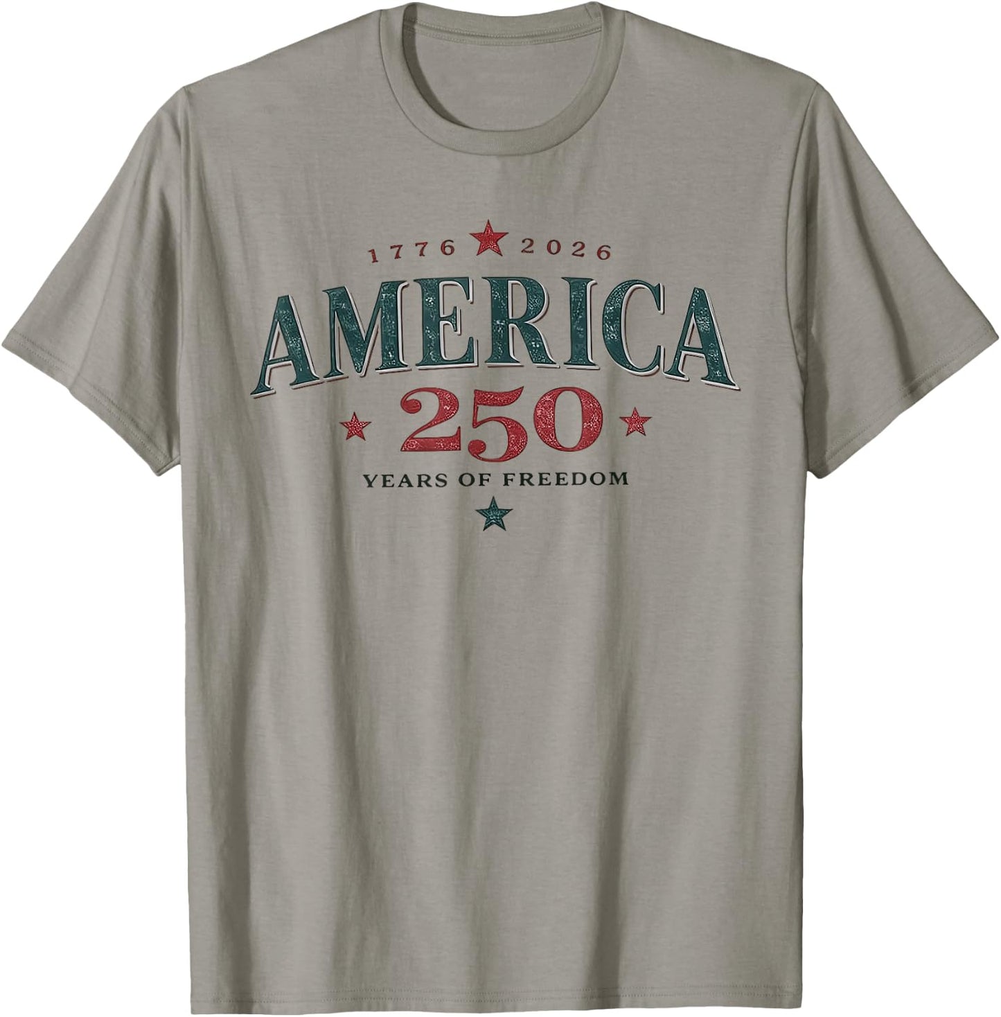 America USA 250th, 250 Years of Freedom T-Shirt - T-Shirt | Sand