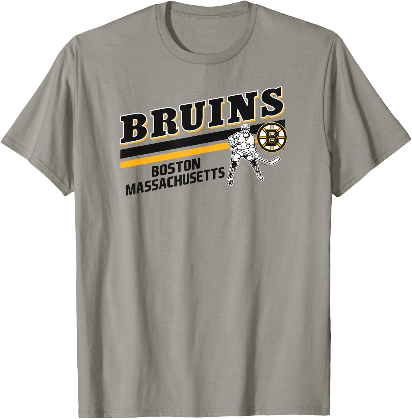 Boston Bruins Player Gray Officially Licensed T-Shirt - T-Shirt | Sand