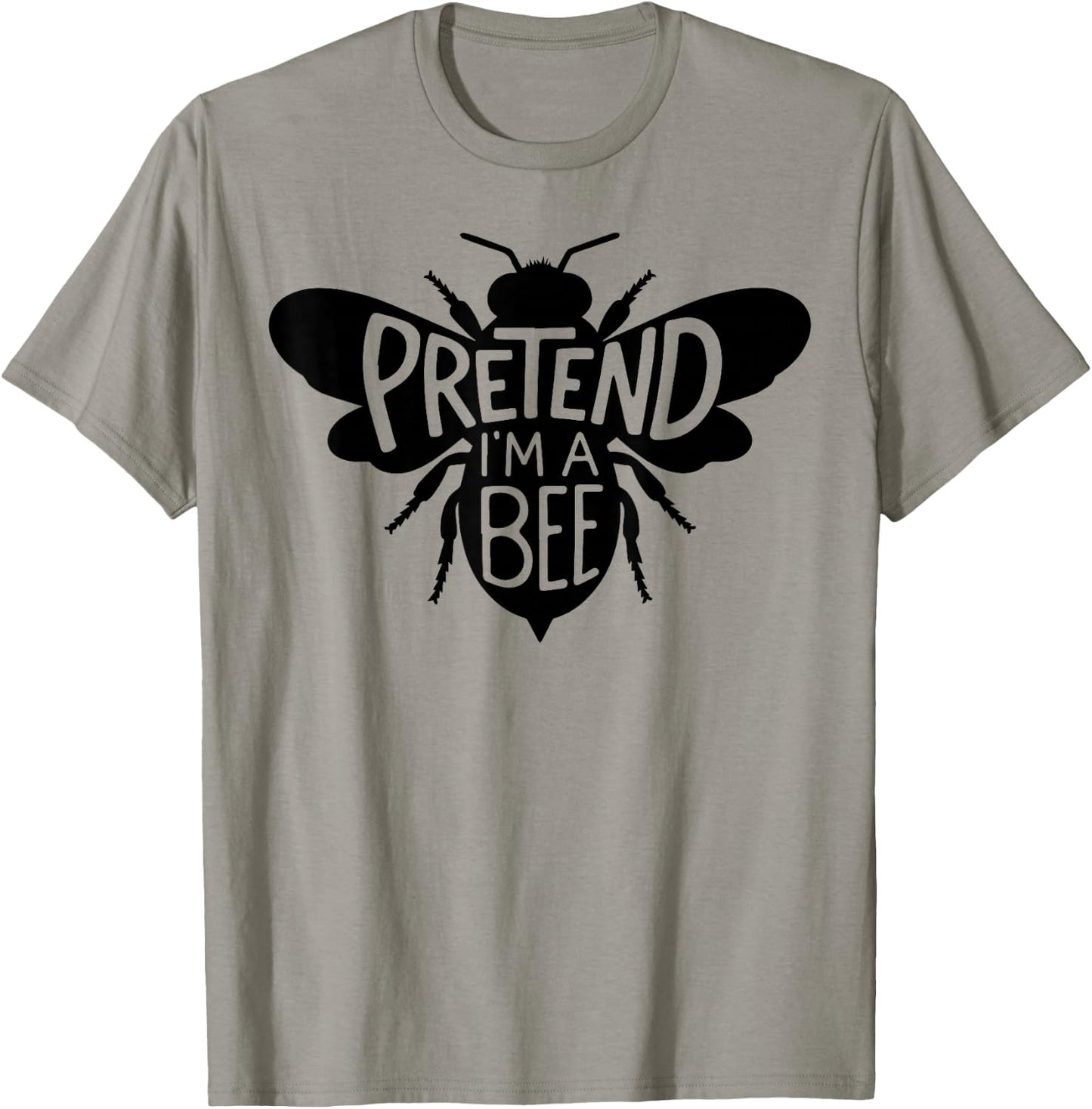 Funny Group Easy Adult Halloween Costumes Pretend I'm A Bee T-Shirt - T-Shirt | Sand