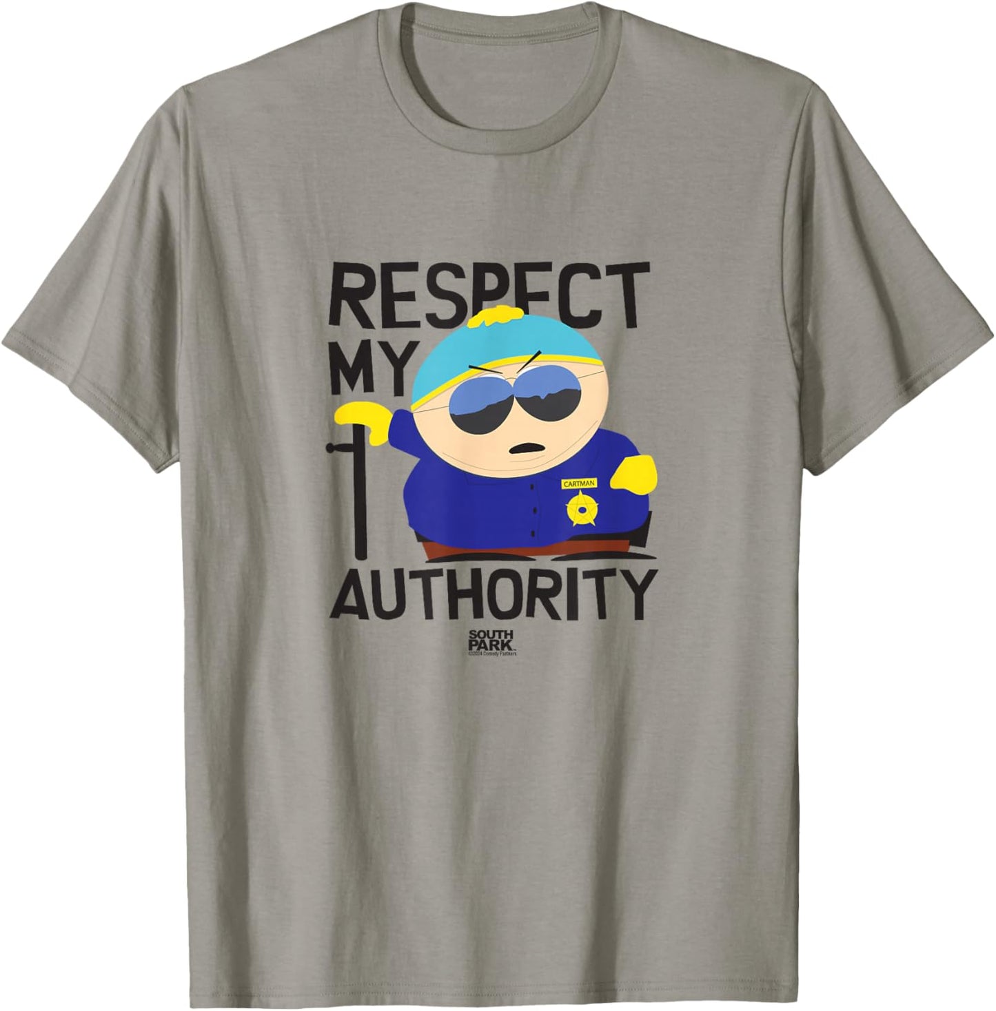 South Park Cartman: Respect My Authority , white, S T-Shirt - T-Shirt | Sand